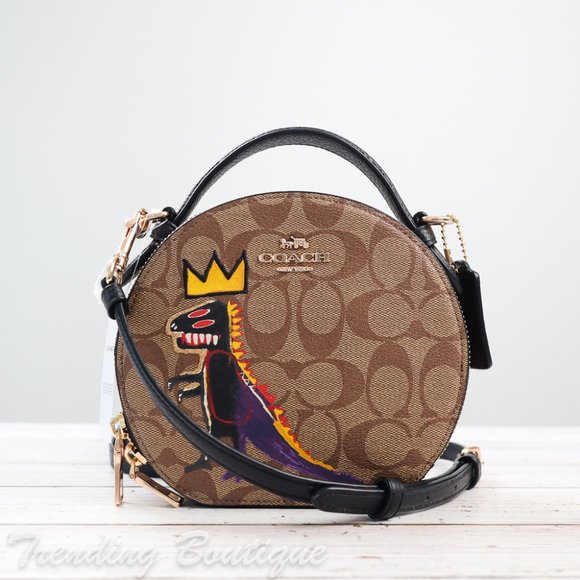 Coach Handbags - NWT Coach X Jean-Michel Basquiat C5658 Canteen Crossbody In Signature Canvas